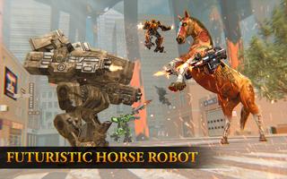 US War Robot Transformation - Flying Horse Robot Affiche