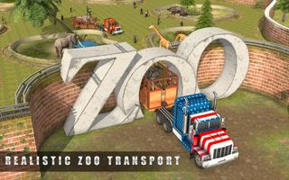 Euro Truck City Zoo Animaux Tr Affiche