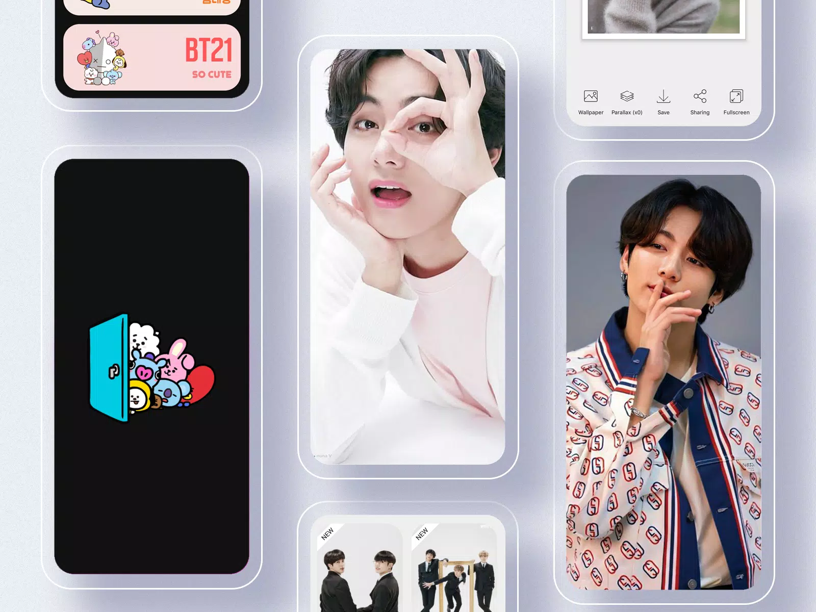 Với APK Hình nền BTS BT21 HD 4K, bạn sẽ được trải nghiệm một màn hình điện thoại đẳng cấp với những hình ảnh chất lượng cao và sắc nét của các nhân vật BT21 được yêu thích trong fandom. Đừng bỏ lỡ cơ hội sở hữu bộ sưu tập này, hãy tải ngay để thỏa sức khám phá!