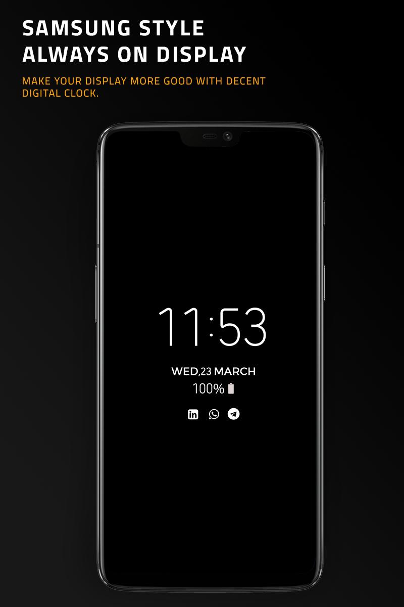 Always on Display : Always on amoled Screen Clock APK for Android Download