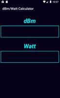 dB/Watt Calculator Affiche