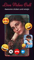 Free Tiktik girls live video call - girls chat Affiche
