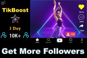 Poster TikBooster for Tiktok followers & fans & like free