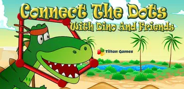 Dinosaur Kids Connect the Dots