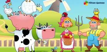 Farm Animal Puzzles for Kids ❤️🐮