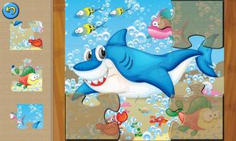 Kids Sea Animals Jigsaw Puzzle Affiche