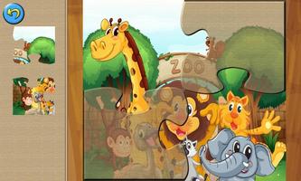 Zoo Animal Puzzle Games Kids captura de pantalla 1