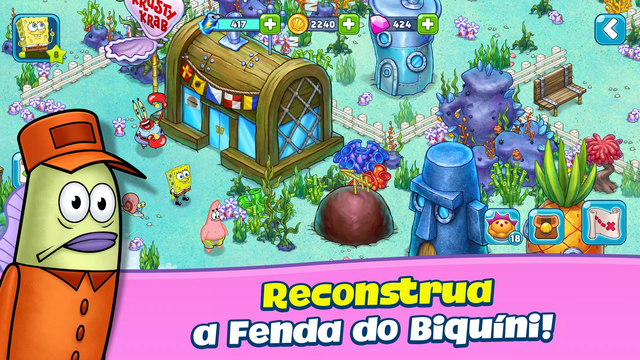 Jogo do Bob Esponja será lançado em Android e iOS