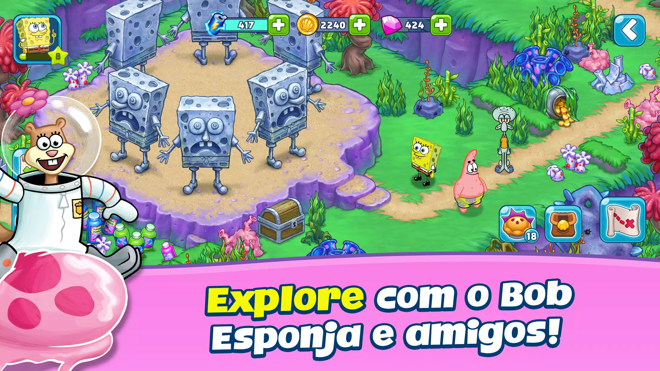 Jogo do Bob Esponja será lançado em Android e iOS