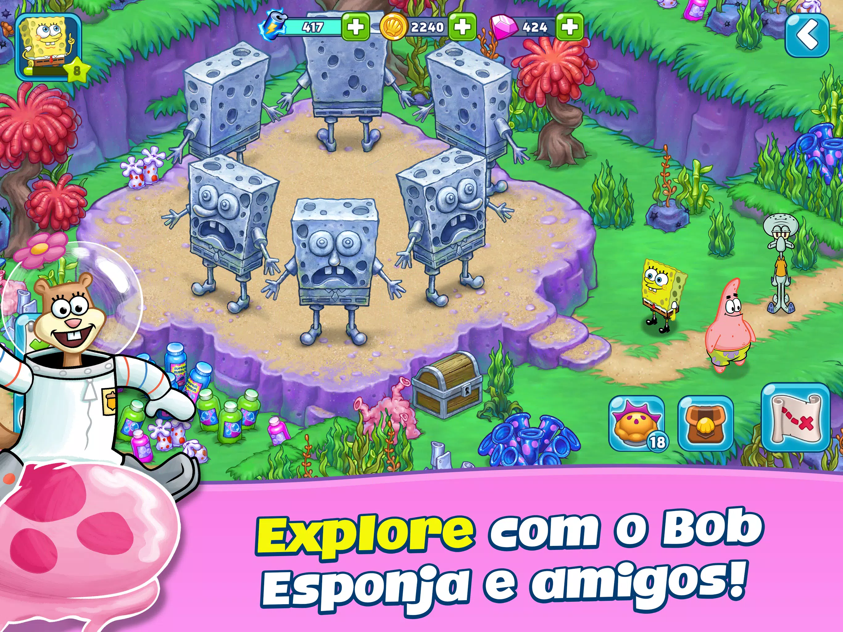 Jogo do Bob Esponja será lançado em Android e iOS