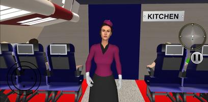 Air Hostess Games Simulator capture d'écran 2