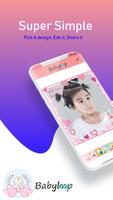 Babyloop | Baby Photo Editor & Milestones plakat