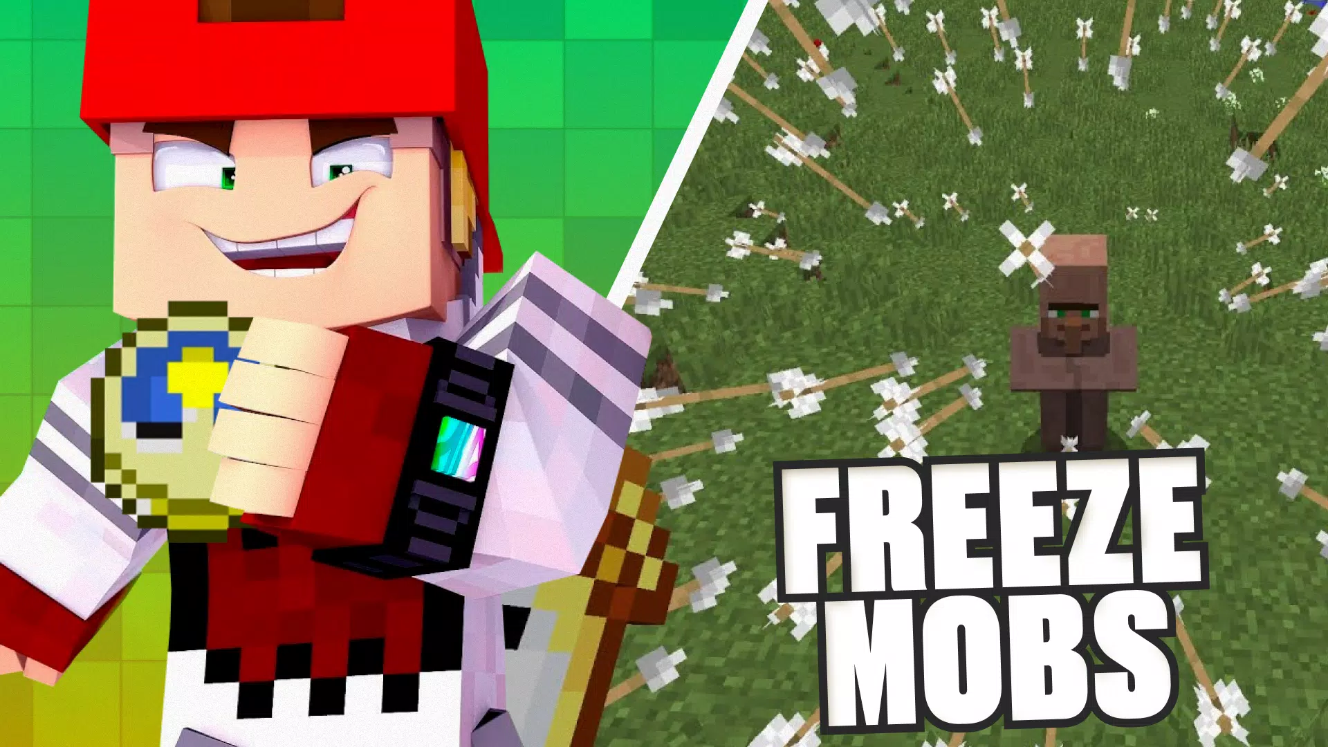 Minecraft Mods - FREEZE TIME Mod ! Stop Mobs , TNT , Sand & Water ! 