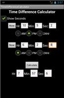 Time Difference Calc. poster