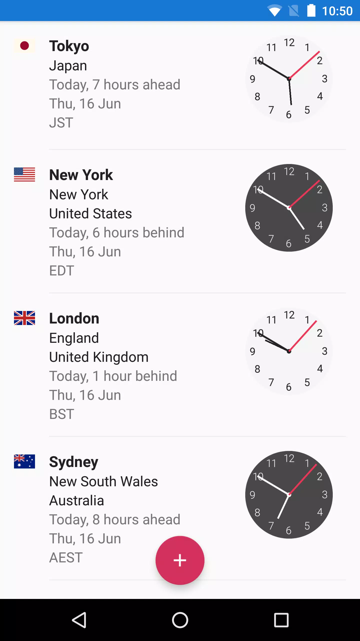 World Clock App for Android