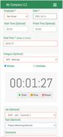 Employee Time Tracking App Affiche
