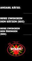 Fitness-Timer Plakat