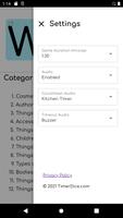 Timer, Dice & Lists for Scattergories & Stop Game imagem de tela 2