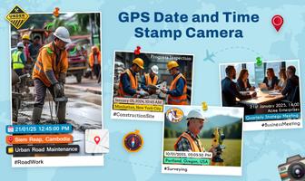GPS Date and Time Stamp Camera постер