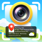 GPS Map Kamera: zaman damgası simgesi