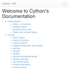 cython-doc Zeichen