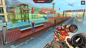 Train Shooting Game: War Games capture d'écran 2