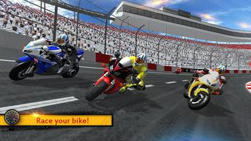 自行車比賽3D：摩托車遊戲 截圖 3