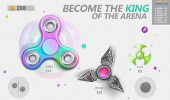 Realtime Fidget Spinner Games تصوير الشاشة 1