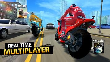 برنامه‌نما Highway Moto Rider 2: Traffic عکس از صفحه