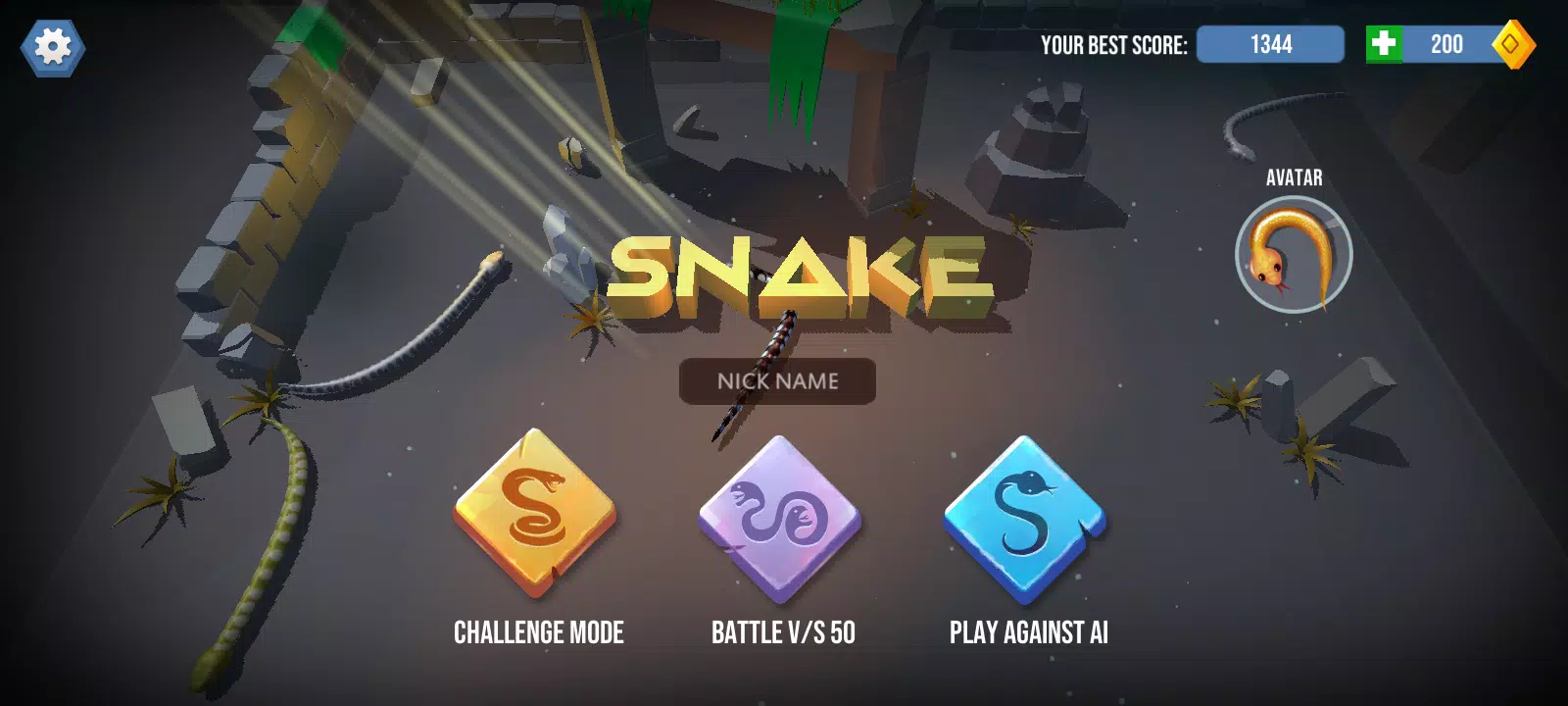 SNAKE CHALLENGE jogo online no