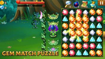 Gemstone Saga: Match 3 Quest capture d'écran 1