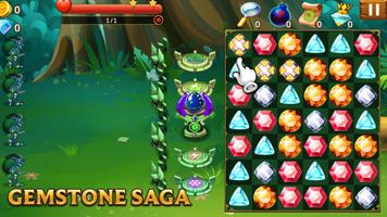 Gemstone Saga: Match 3 Quest capture d'écran 2