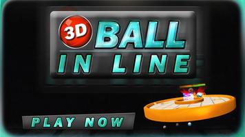 3D BALL IN LINE Plakat