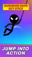 Swinging Rope Sky Stick poster