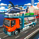 Offroad helikoptertransport Fiets Truck Driving-APK