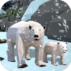 ikon hutan fantasi keluarga beruang