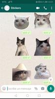 Stickers Memes Adhesivos de Gatos para WhatsApp 海报