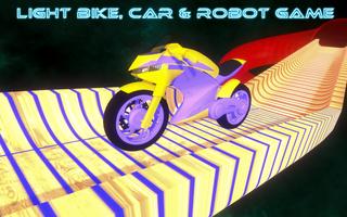 Cahaya Moto Robot Transformasi Mobil Pertandingan poster