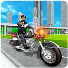 Trafic Police Moto Chasse - Police Bicyclette Jeu icône