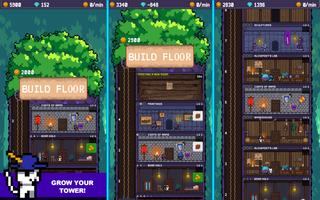 Tiny Tower Cat Island Puffpals Affiche