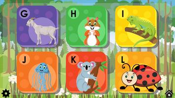 ABC Phonics with Animals Puzzl screenshot 1