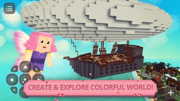 Fairytale Blocky Girls Craft اسکرین شاٹ 2