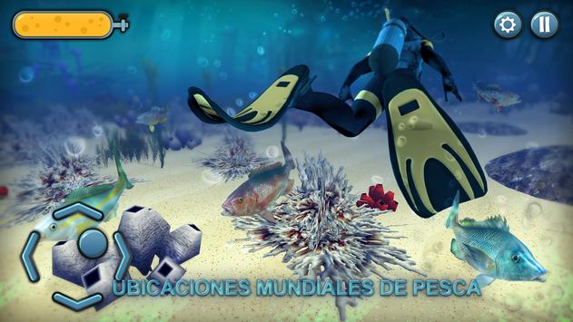 El juego de pesca submarina 3D Poster