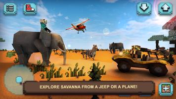 Savanna Safari Craft: Animals الملصق
