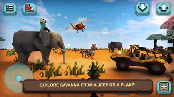 Savanna Safari Craft: Animals پوسٹر