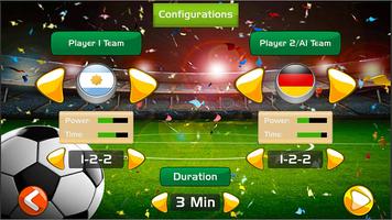 Tiny Finger Football 2 Player Affiche
