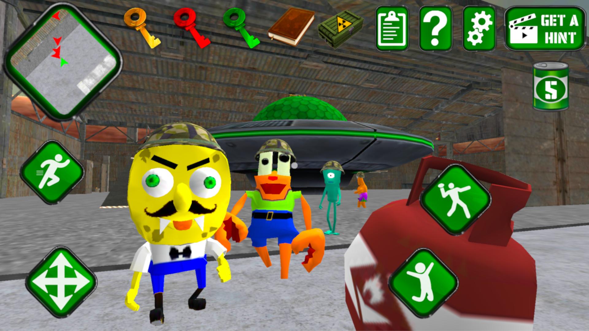 Sponge Area 51 Neighbor Escape Alien Base Secret For Android Apk Download - escape area 51 roblox