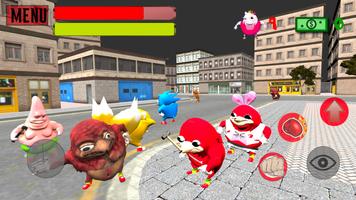 Ugandan Simulator. Knuckles 3D poster
