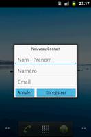 Creation contact facile capture d'écran 2