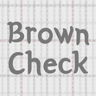 Brown Check - 심플 카톡테마 icono